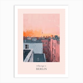 Mornings In Berlin Rooftops Morning Skyline 1 Art Print