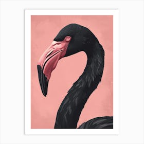 Flamingo Canvas Art Art Print