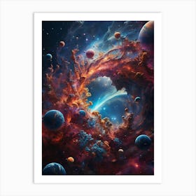 Space Nebula Art Print