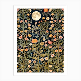 William Morris Moonlight In The Forest 17 Art Print