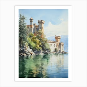 Isola Bella Italy Watercolour 4 Art Print