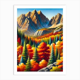 Mountains 1 Art Print