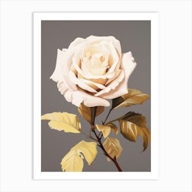 Rose 4 Flower Painting Art Print