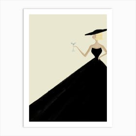 Art Deco Woman Art Print