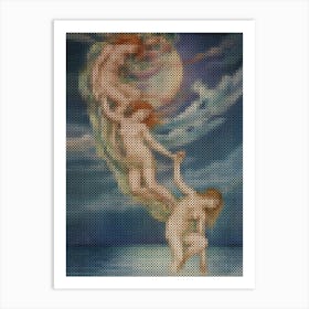 Moonbeams Dipping Into The Sea (1918) – Evelyn De Morgan (English, 1855 1919) Art Print