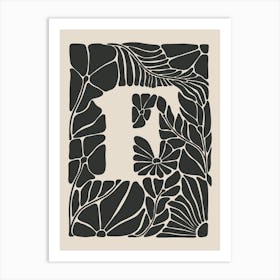 Botanical Letter F No 0746 Art Print