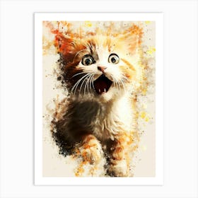 Cat Painting Art Print