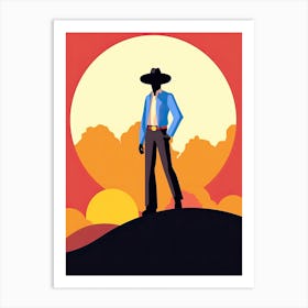 Wild West Cowboy Adventure Art Print