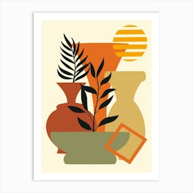 Vases And Plants 7 Art Print