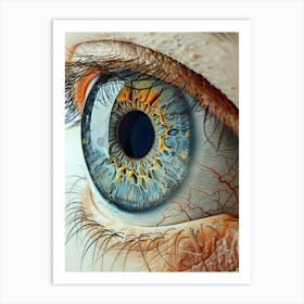 Eye Of The Beholder anatomy biology art Art Print