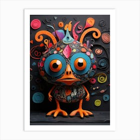 Colorful Owl 1 Art Print