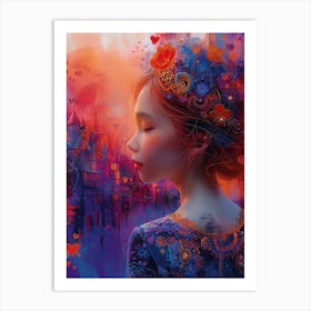 Girl In The City Art Print