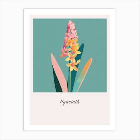 Hyacinth Square Flower Illustration Poster Art Print