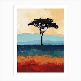 African Landscape 45 Art Print