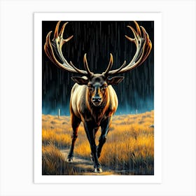 Wild Animal Creative Portrait 9 Art Print