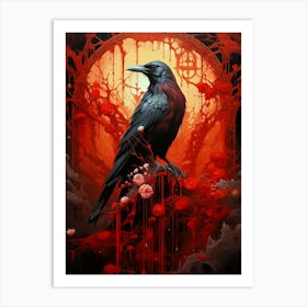 Crow Fantasy Art Print