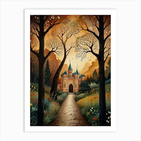 Castle In The Forest 2 Art Print