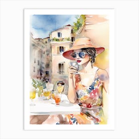 Drink In Amalfi Art Print