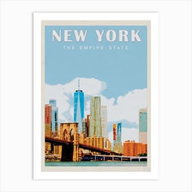 New York City Travel Poster Art Print
