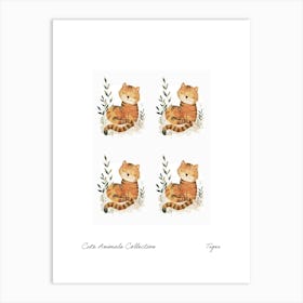 Cute Animals Collection Tiger 2 Art Print