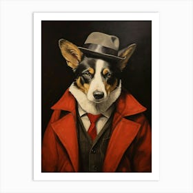 Gangster Dog Cardigan Welsh Corgi 2 Art Print