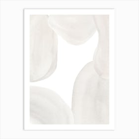 Gray Abstract Shapes Art Print