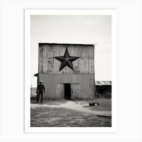 Texas, Usa, Black And White Analogue Photograph 3 Art Print