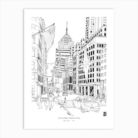 New York at Christmas Art Print