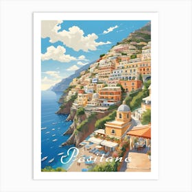 Positano Coast Art Print