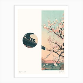 Toyama Japan 1 Cut Out Travel Poster Art Print