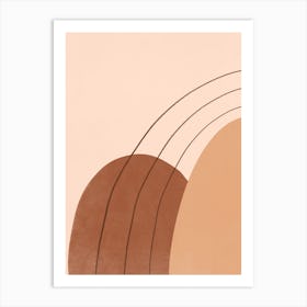 Abstract Neutral Shapes 2 Art Print