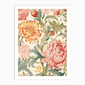 Floral Wallpaper 29 Art Print