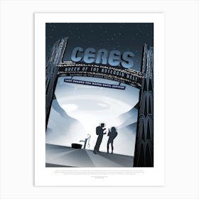 Ceres Nasa Space Travel Poster Art Print