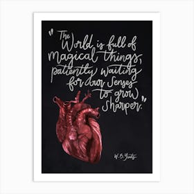 The World is Full of Magical Things - Heart Art Print