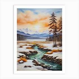 Winter Landscape 13 Art Print