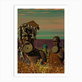 African Tribe Family Art Print