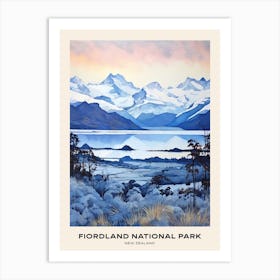 Fiordland National Park New Zealand 3 Poster Art Print