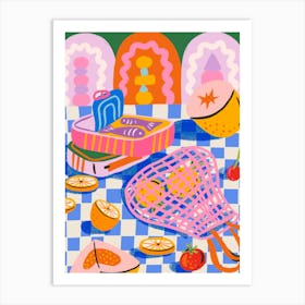 Picnic Basket Art Print