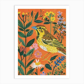 Spring Birds Yellowhammer 1 Art Print