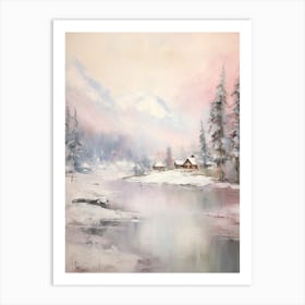 Dreamy Winter Painting Whistler Canada 1 Art Print