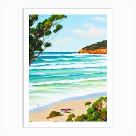 Fisherman'S Beach, Australia Contemporary Illustration   Art Print
