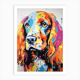 Cocker Spaniel Pop Art Inspired 2 Art Print