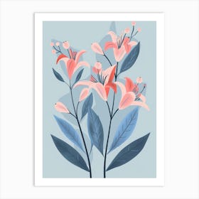 Pink Lilies 1 Art Print