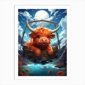 Highland Cow 1 Art Print