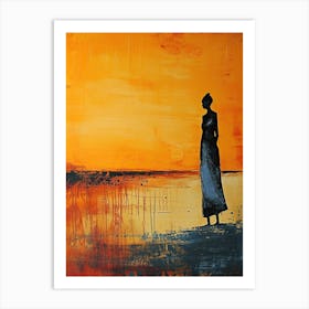 The African Woman; A Boho Sketch Art Print