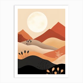 Desert Landscape 3 Art Print