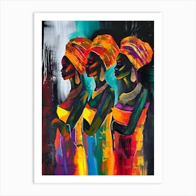 Three African Women 3 Art Print