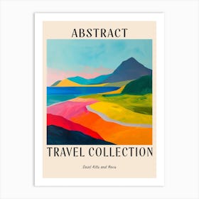 Abstract Travel Collection Poster Saint Kitts And Nevis 4 Art Print