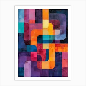 Abstract Squares 1 Art Print