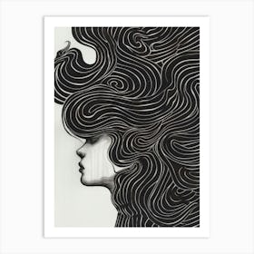 Woman'S Head 11 Art Print